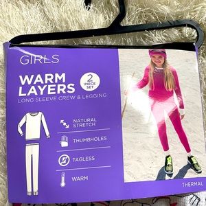 Cuddlduds girls thermal set